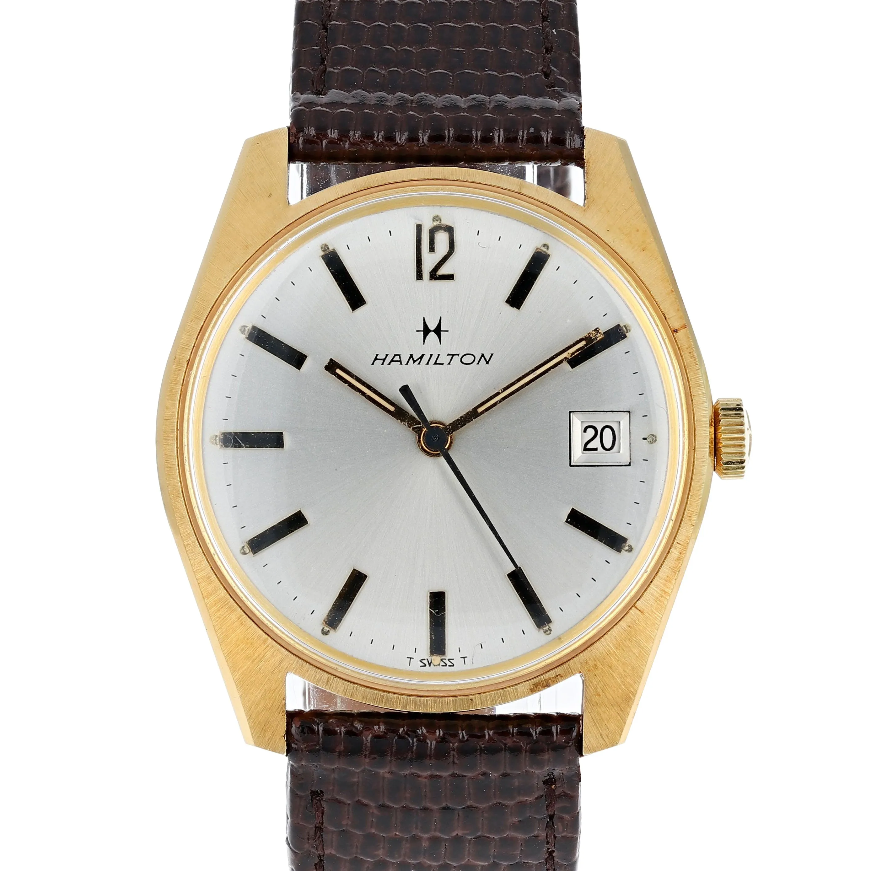 Hamilton Manual Wind Cal. H62 Date Unworn Vintage Gold-filled Steel 34 mm