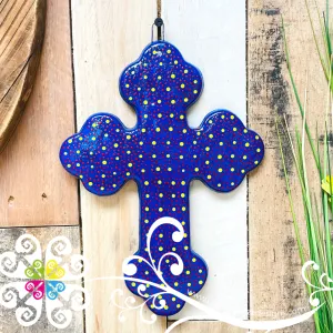 Hand Painted Capula Fino Cross - Capula Fino Clay Home
