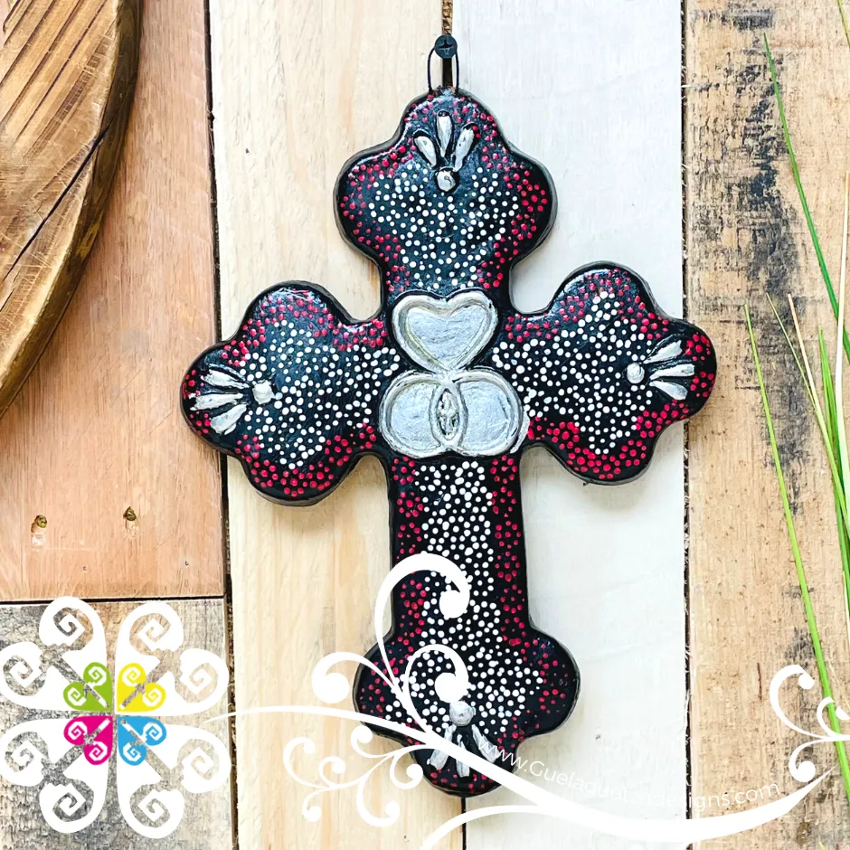 Hand Painted Capula Fino Cross - Capula Fino Clay Home