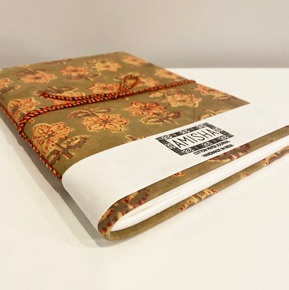 Handmade Paper Grande Journal | Olive