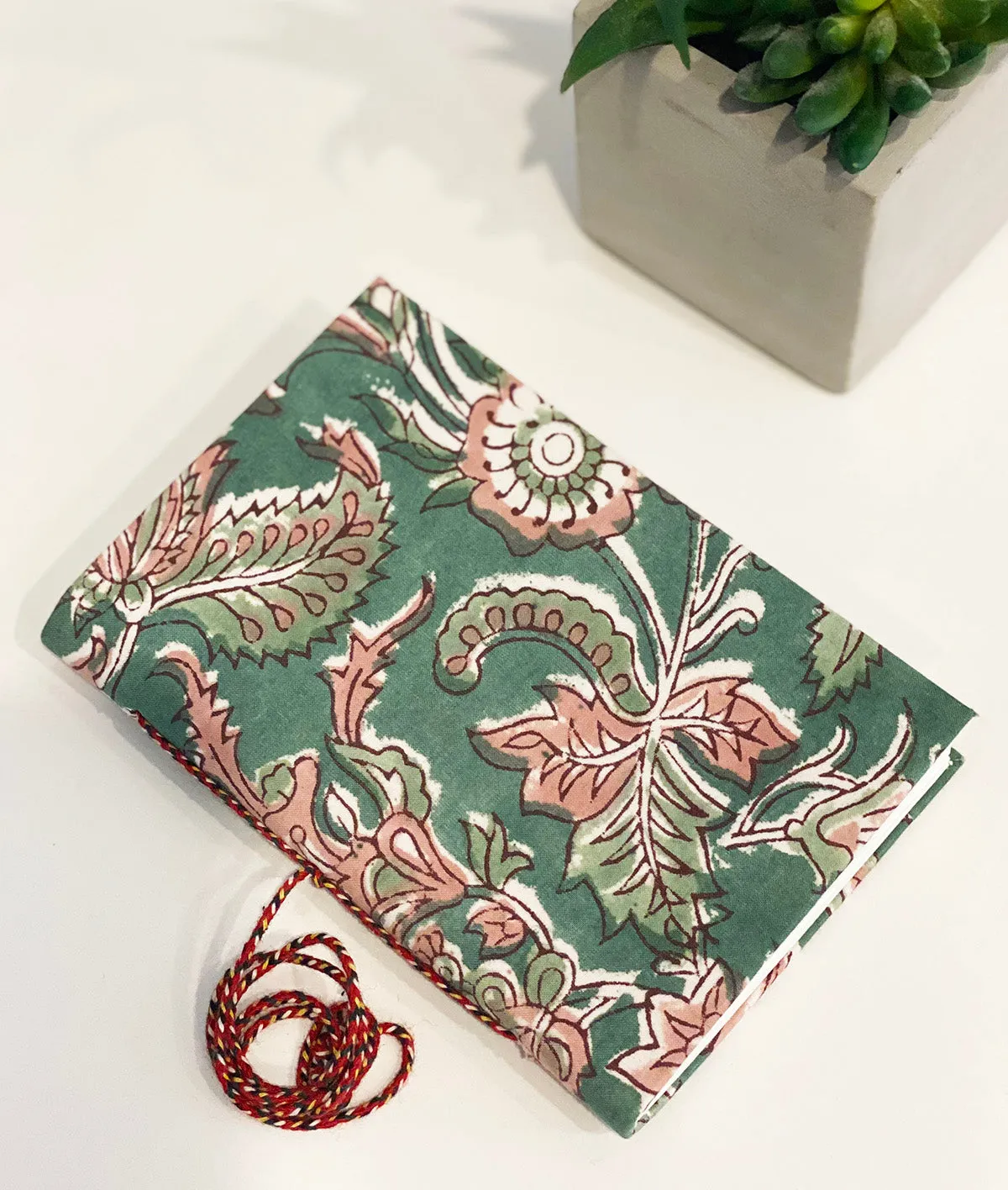 Handmade Paper Small Journal | Moss