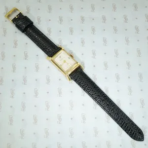 Handsome Retro 14k Gold Wrist Watch