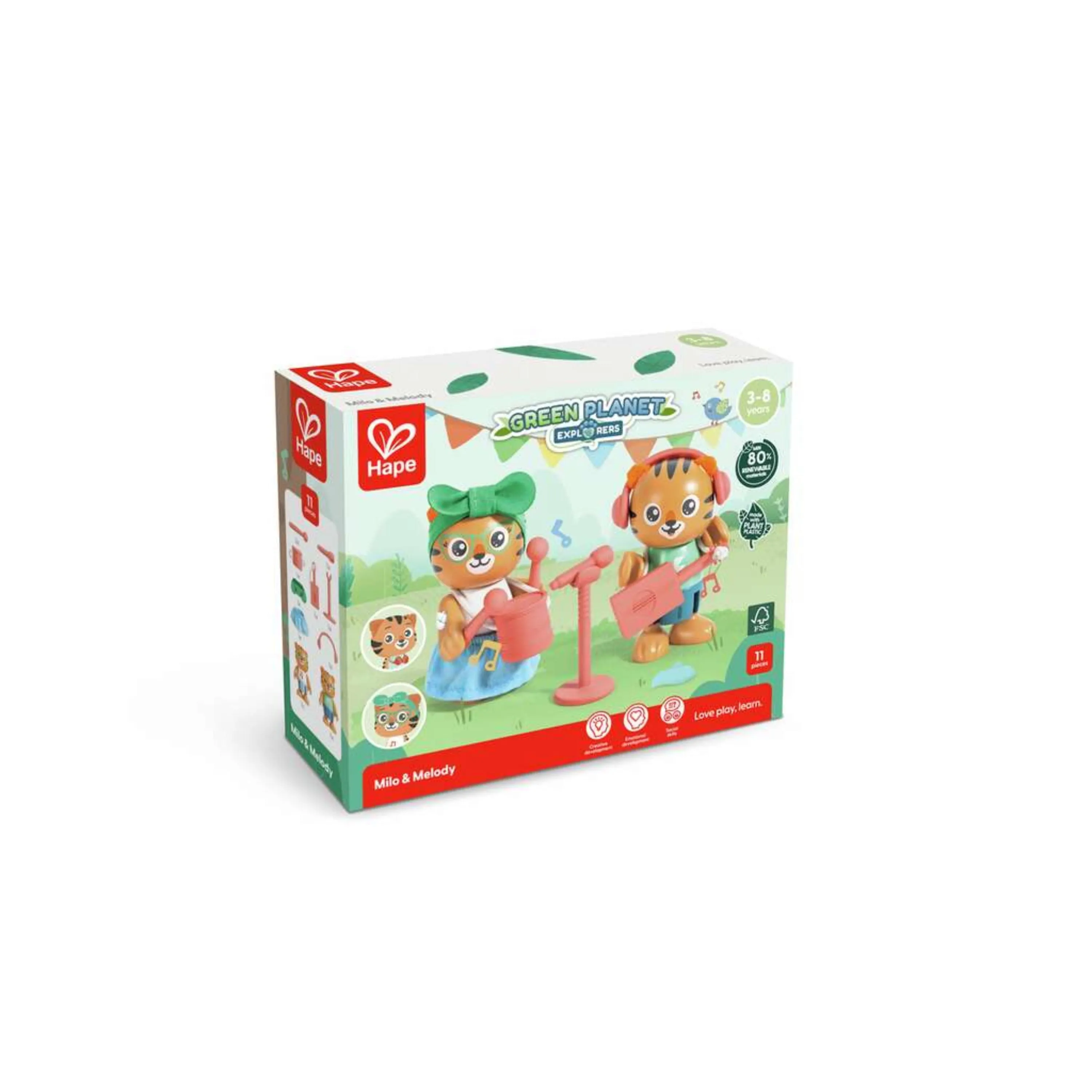 Hape Green Planet Explorers Milo & Melody