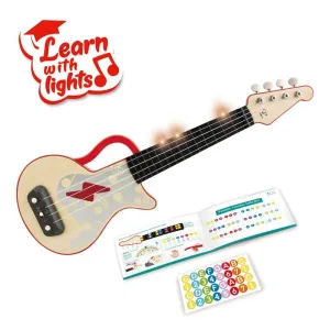 Hape Learn with Lights Ukulele - Red