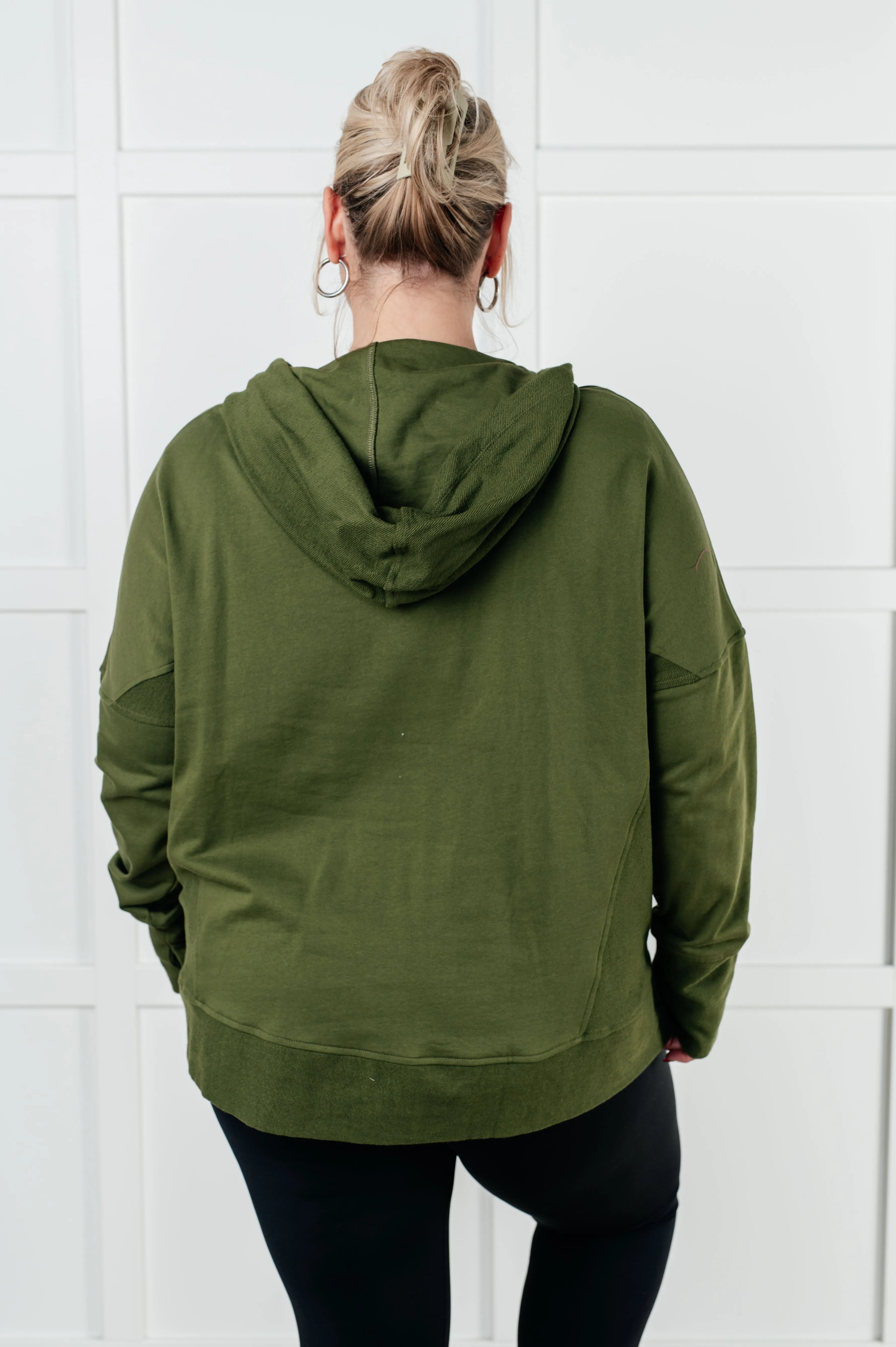 Hazel Blues® |  Simple Snug Snap Hooded Pullover