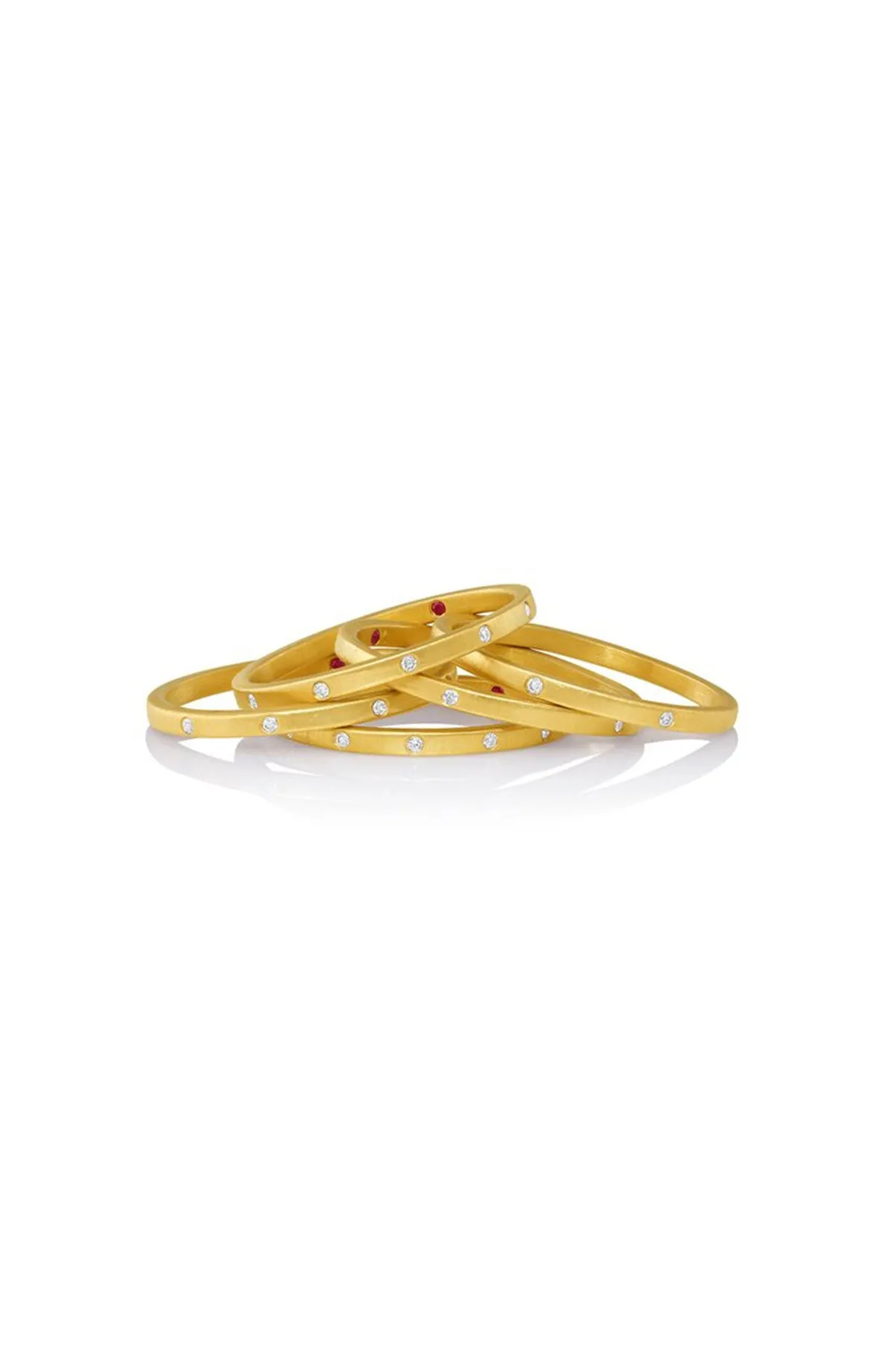 HERNSDORF | LOVE STACK WITH WHITE DIAMONDS