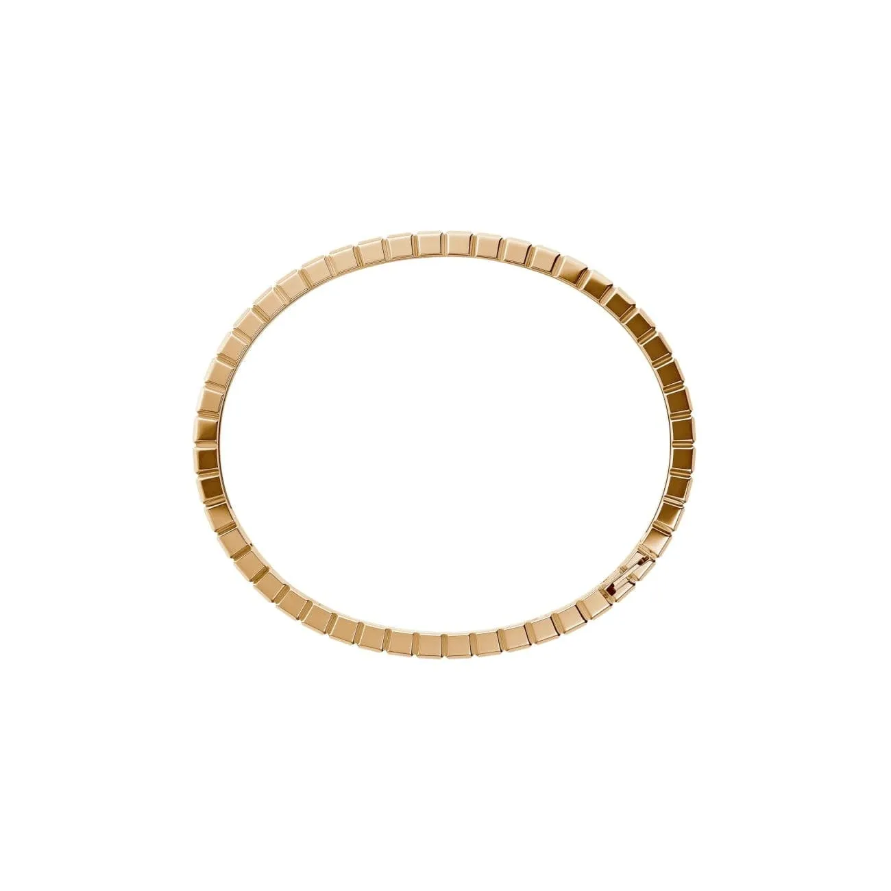 Ice Cube Ethical Rose Gold Half-Set Diamonds Bangle