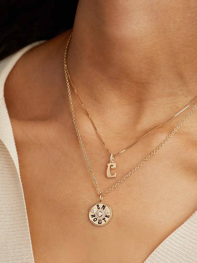 Initial Diamond Charm