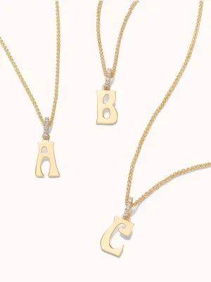 Initial Diamond Necklace