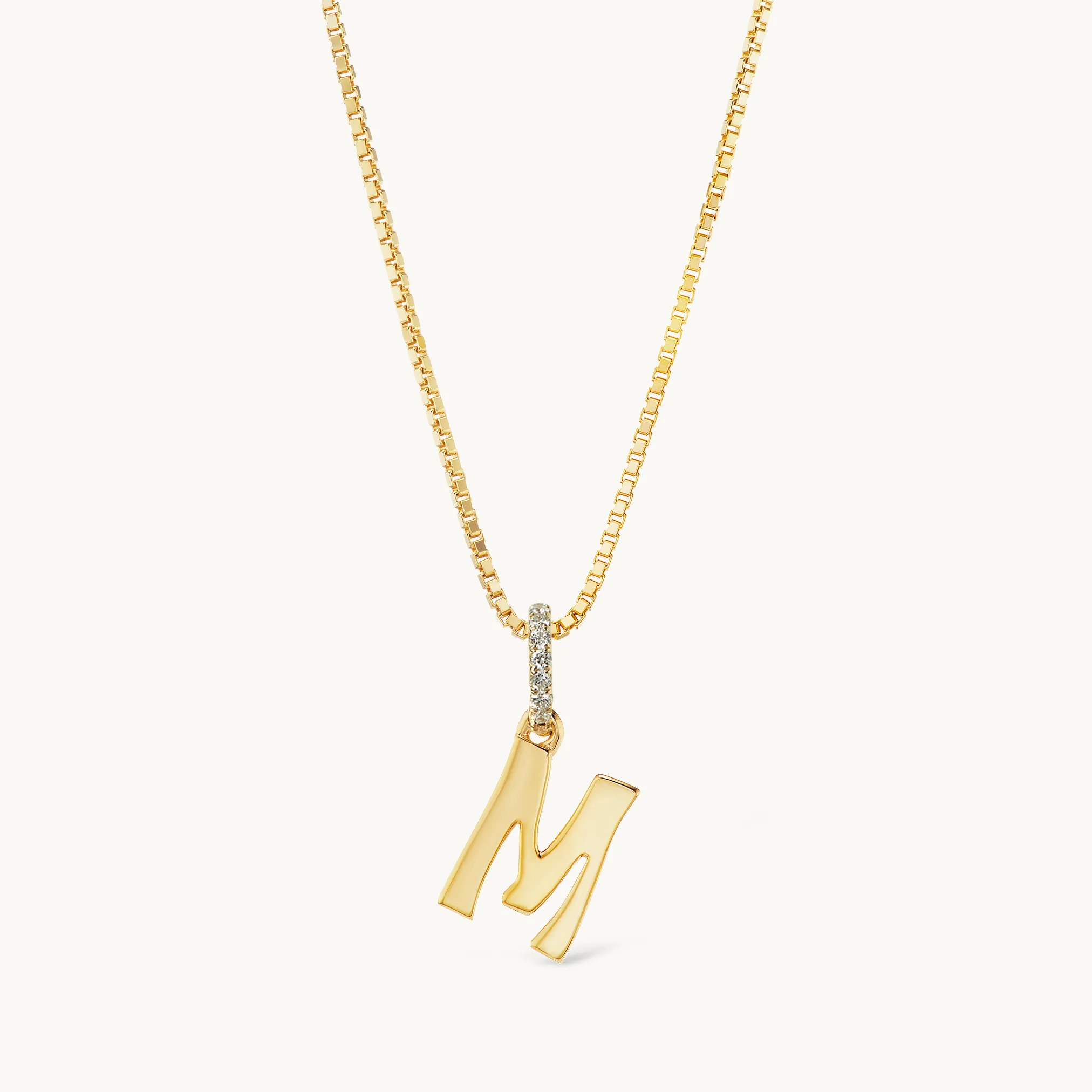 Initial Diamond Necklace