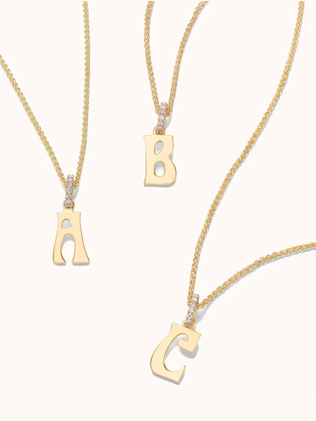 Initial Diamond Necklace