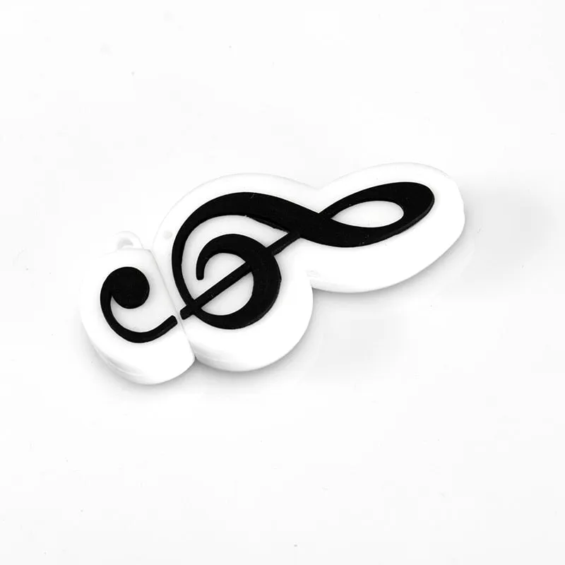 JASTER Music note pen drive  musical instrument usb flash drive pendrive 4GB 8GB 16GB 32GB cartoon memory stick U disk gift