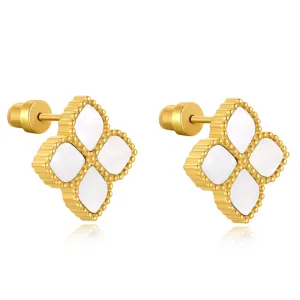 Joory / Earrings Pearl Gold