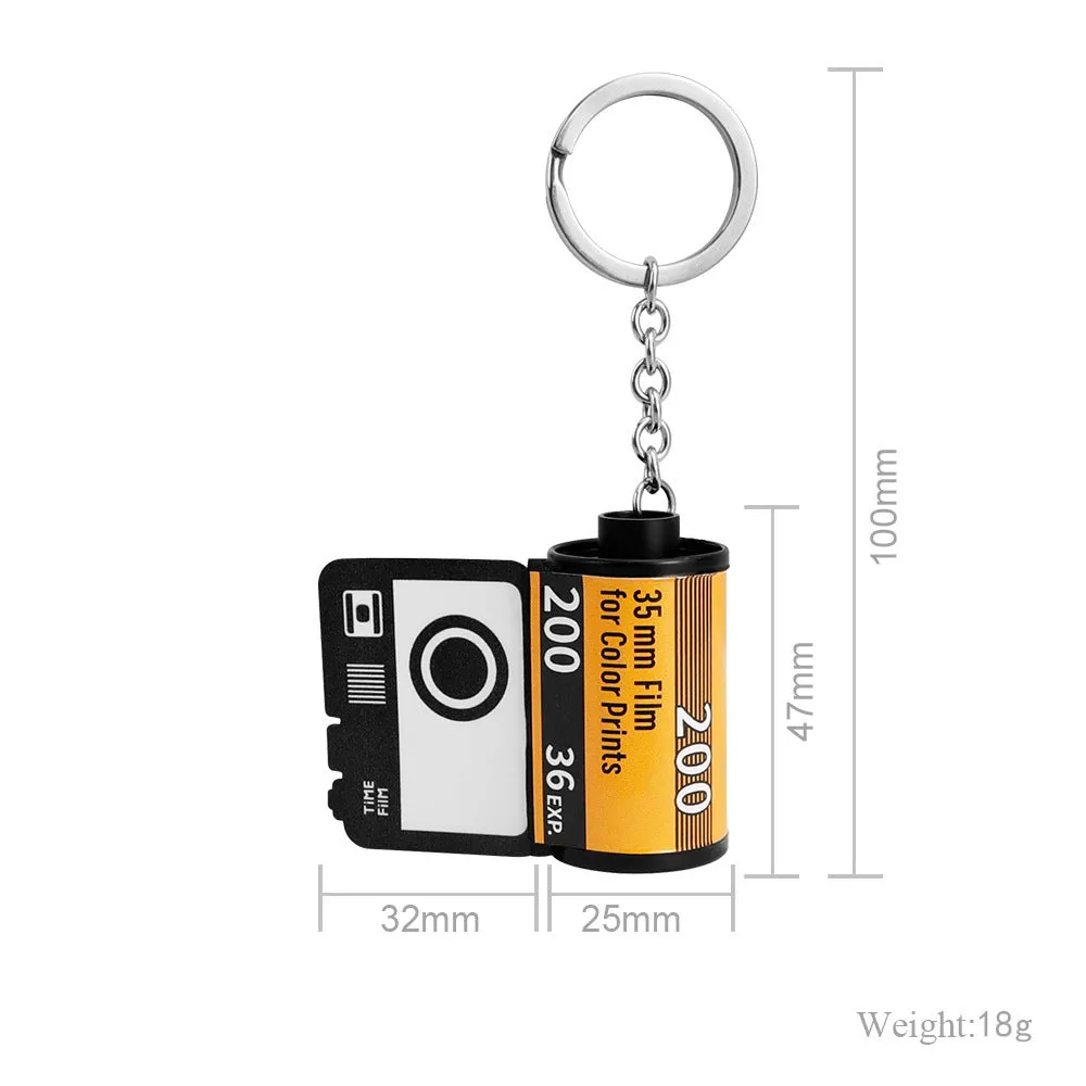 Keychain Creative Memory Time Film Pendant