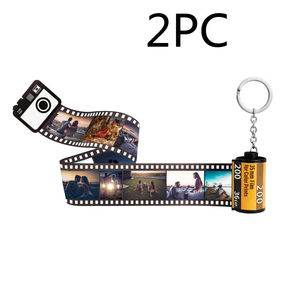 Keychain Creative Memory Time Film Pendant