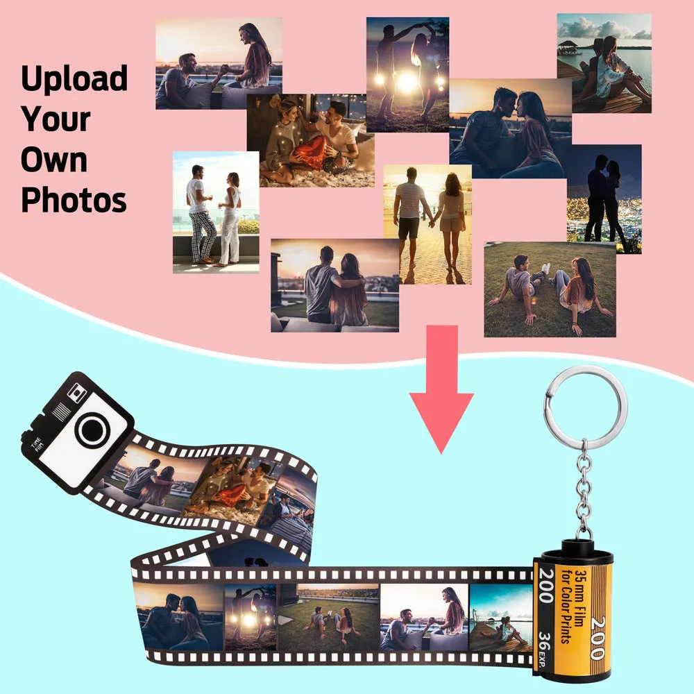 Keychain Creative Memory Time Film Pendant