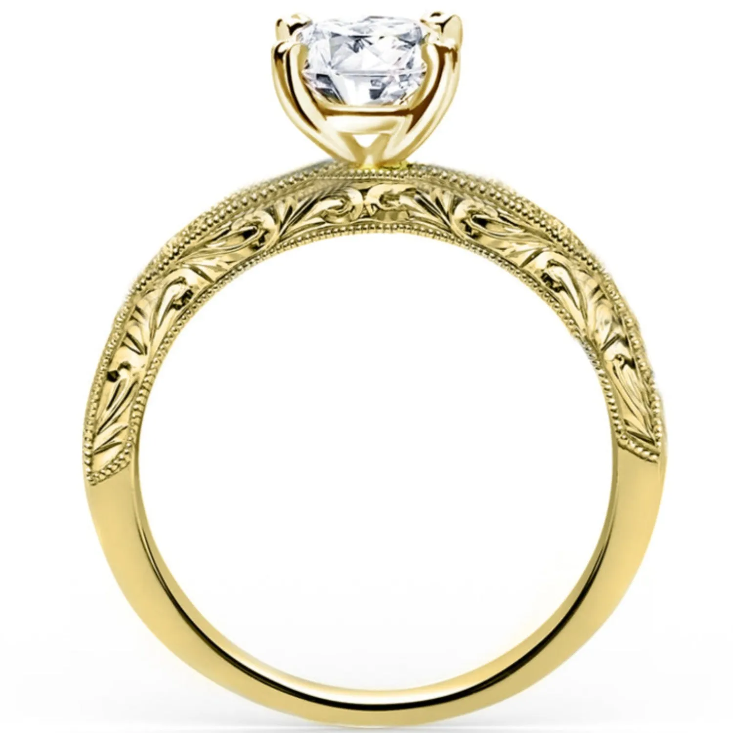 Kirk Kara "Charlotte" Channel Set Red Ruby Engagement Ring