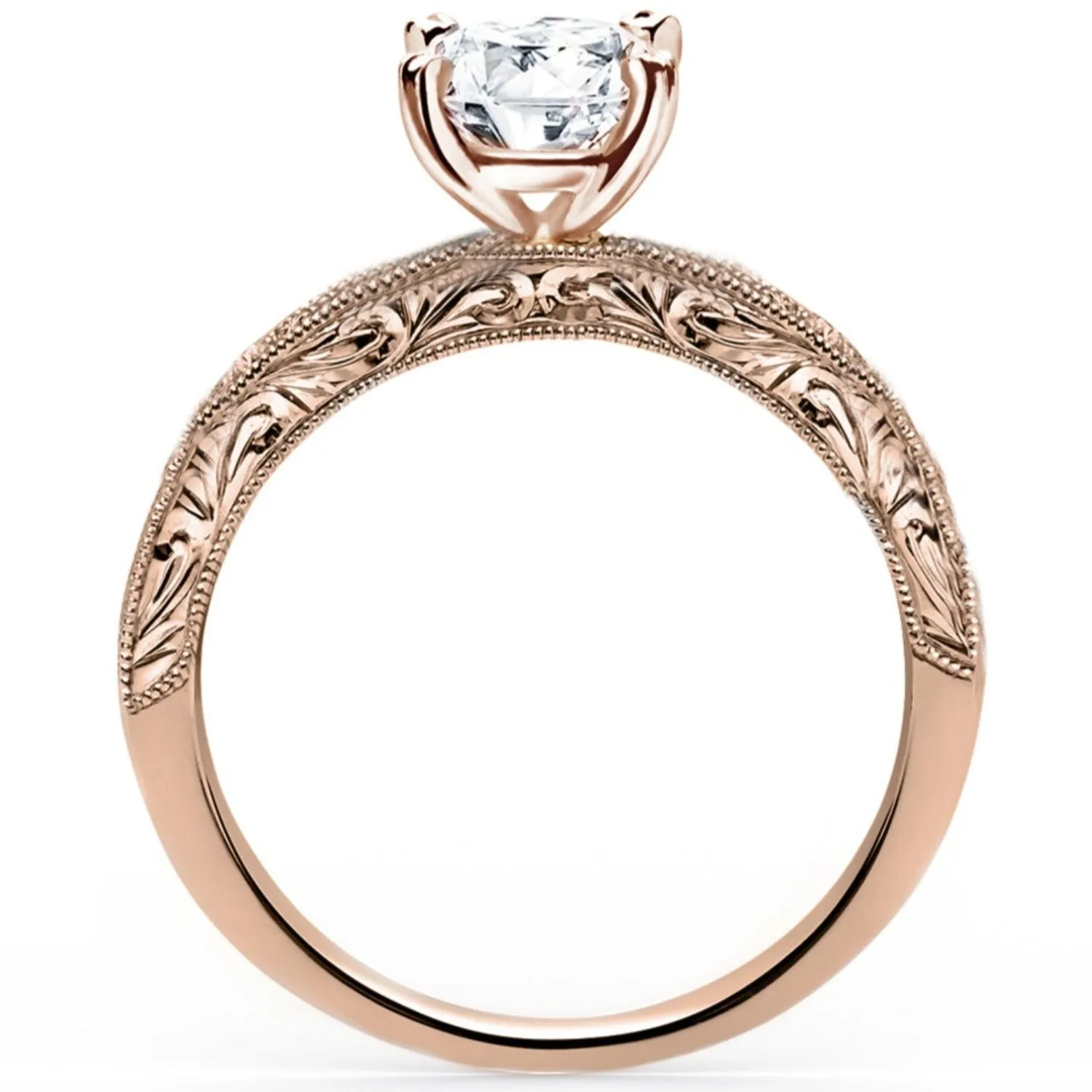 Kirk Kara "Charlotte" Channel Set Red Ruby Engagement Ring