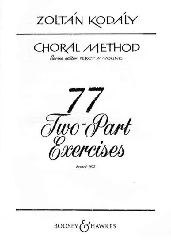 Kodaly: 77 Two-Part Exercises