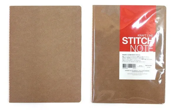 Kraft Stitch Note - Line