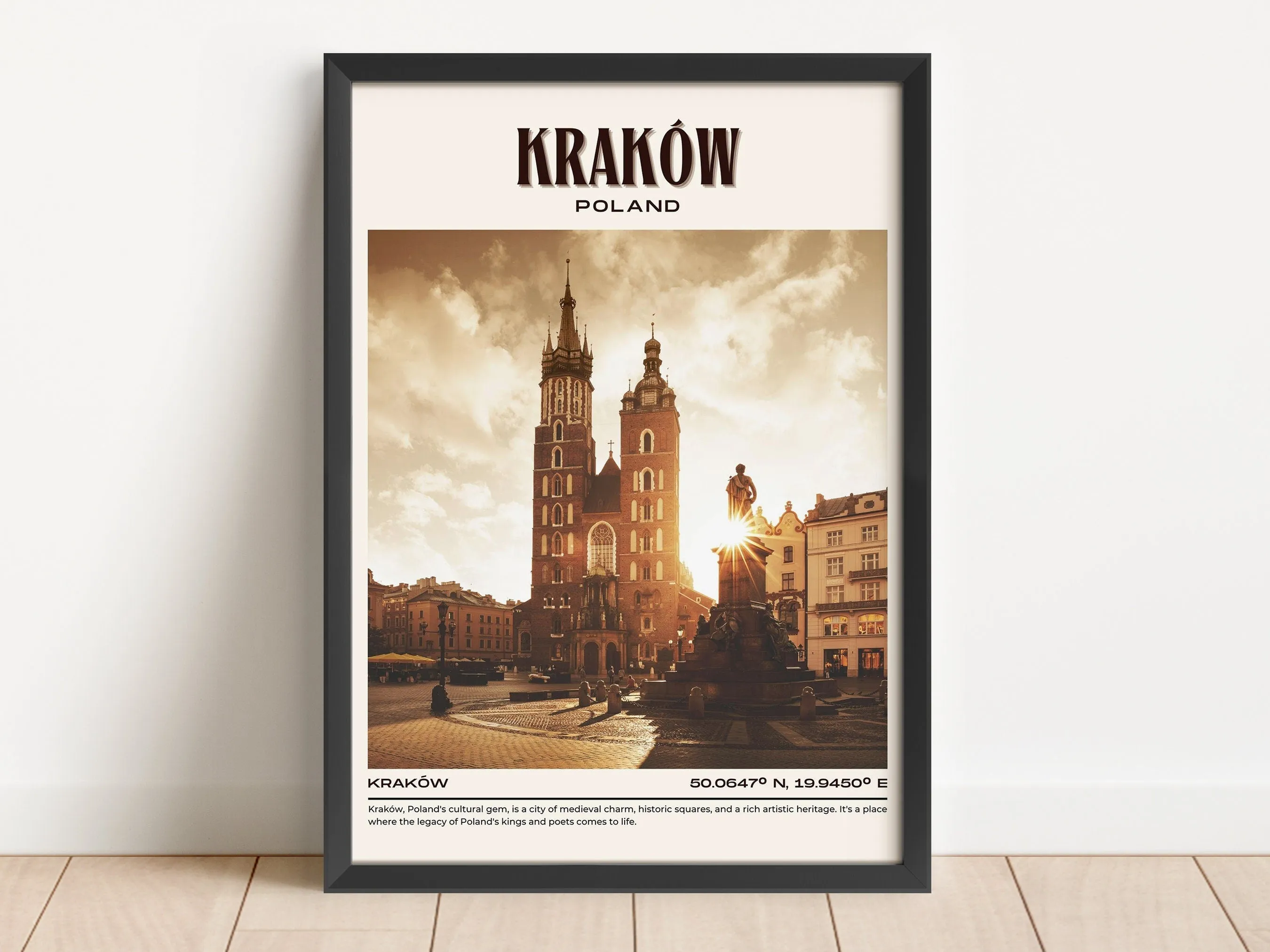 Kraków Vintage Wall Art, Poland