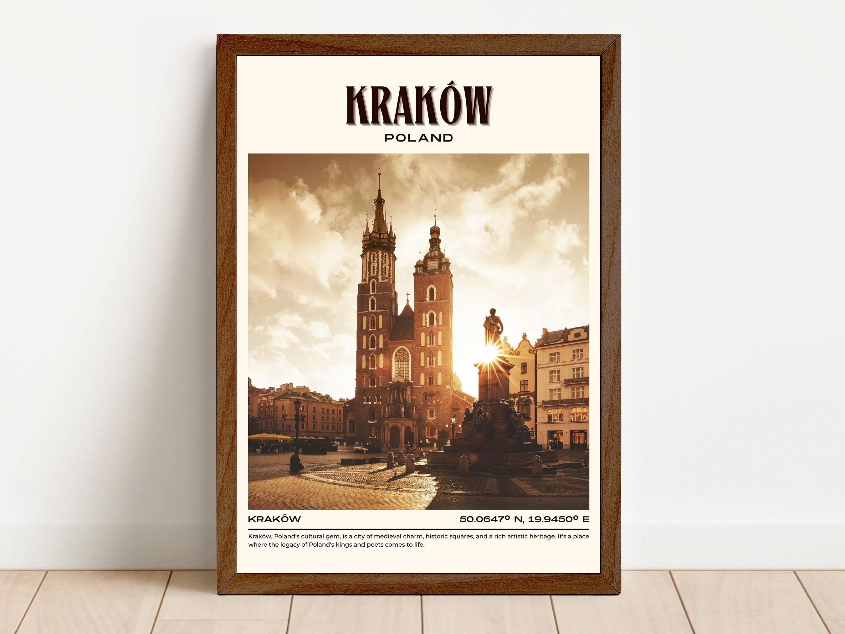 Kraków Vintage Wall Art, Poland