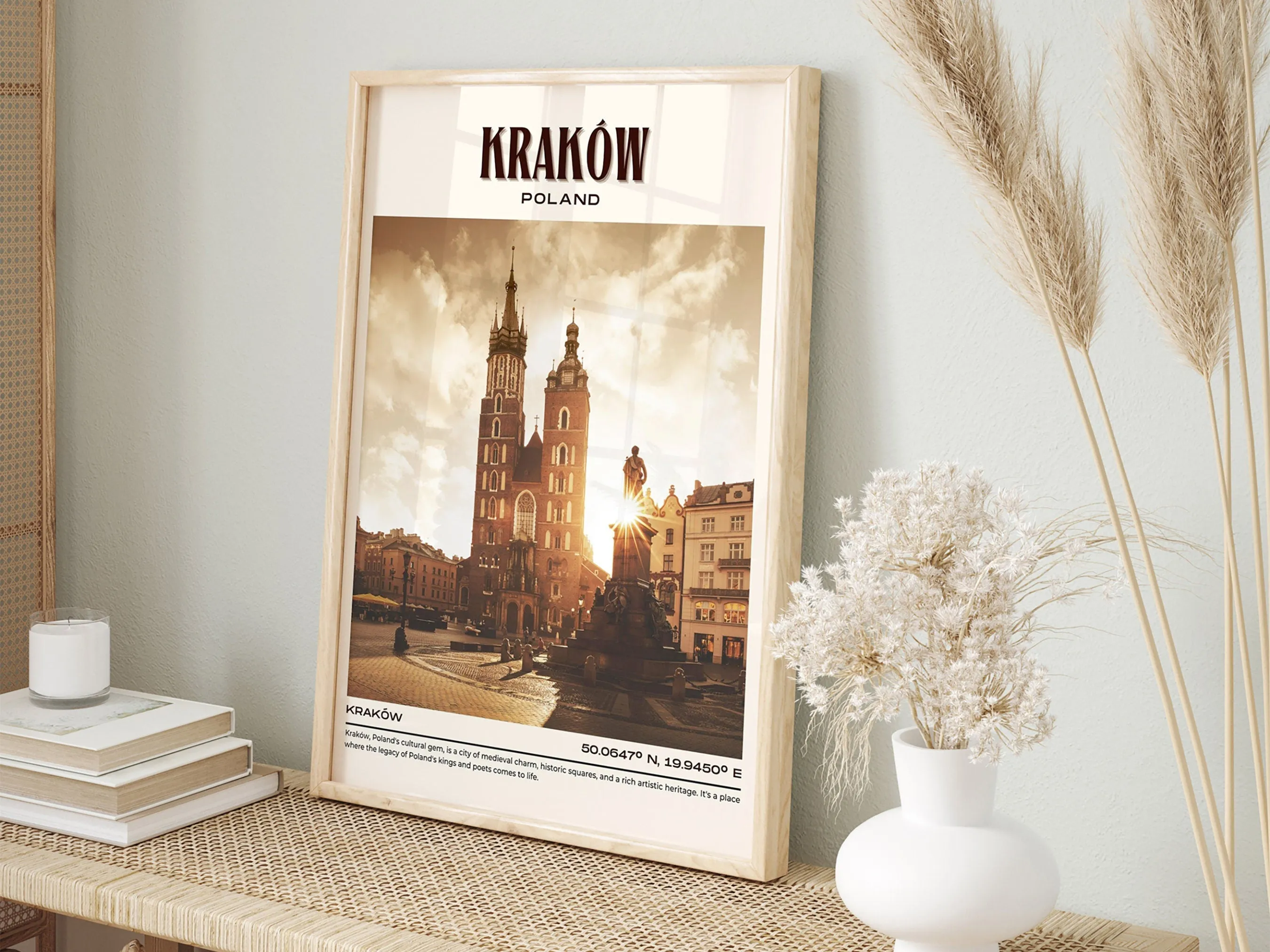 Kraków Vintage Wall Art, Poland