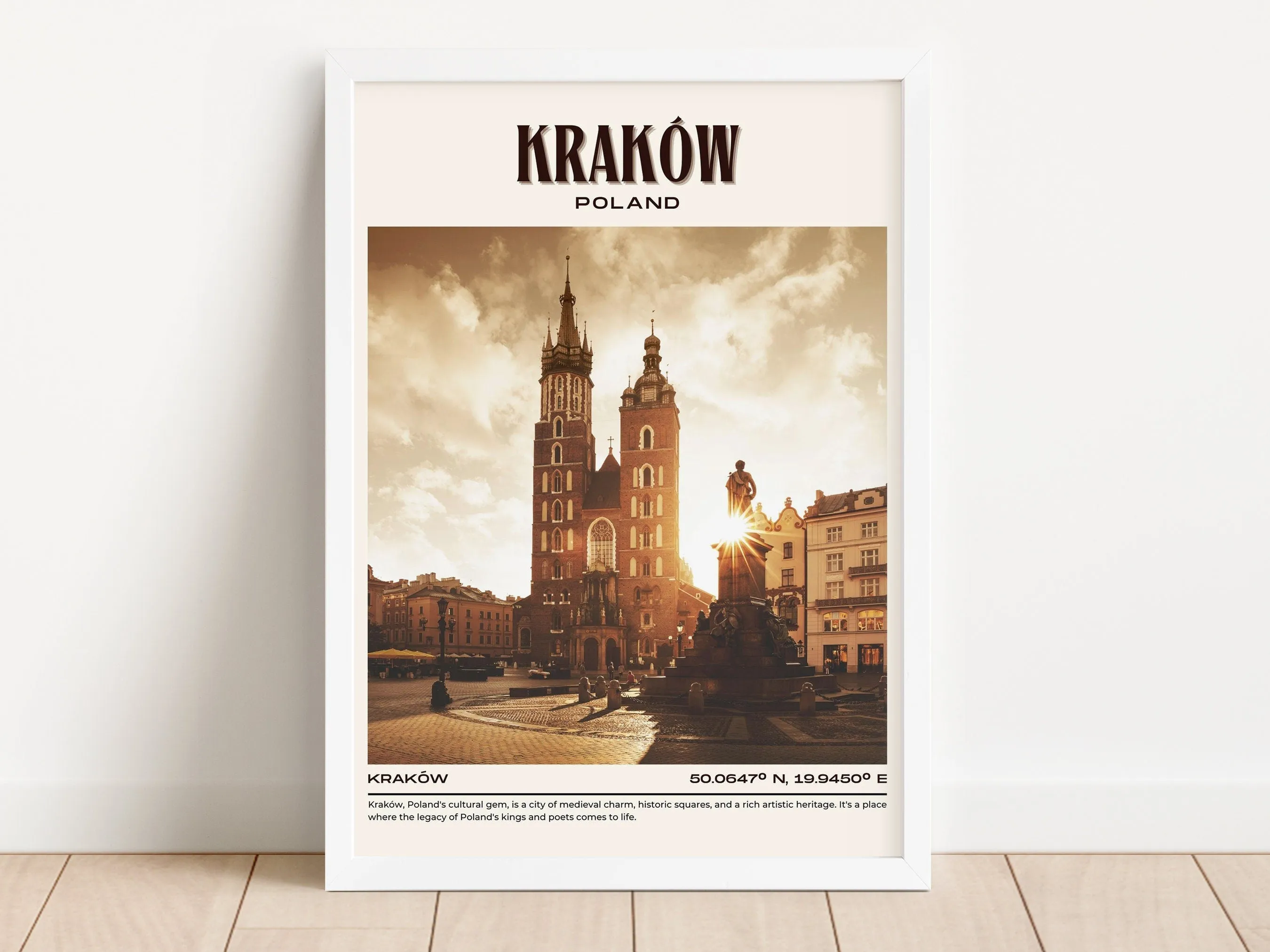 Kraków Vintage Wall Art, Poland