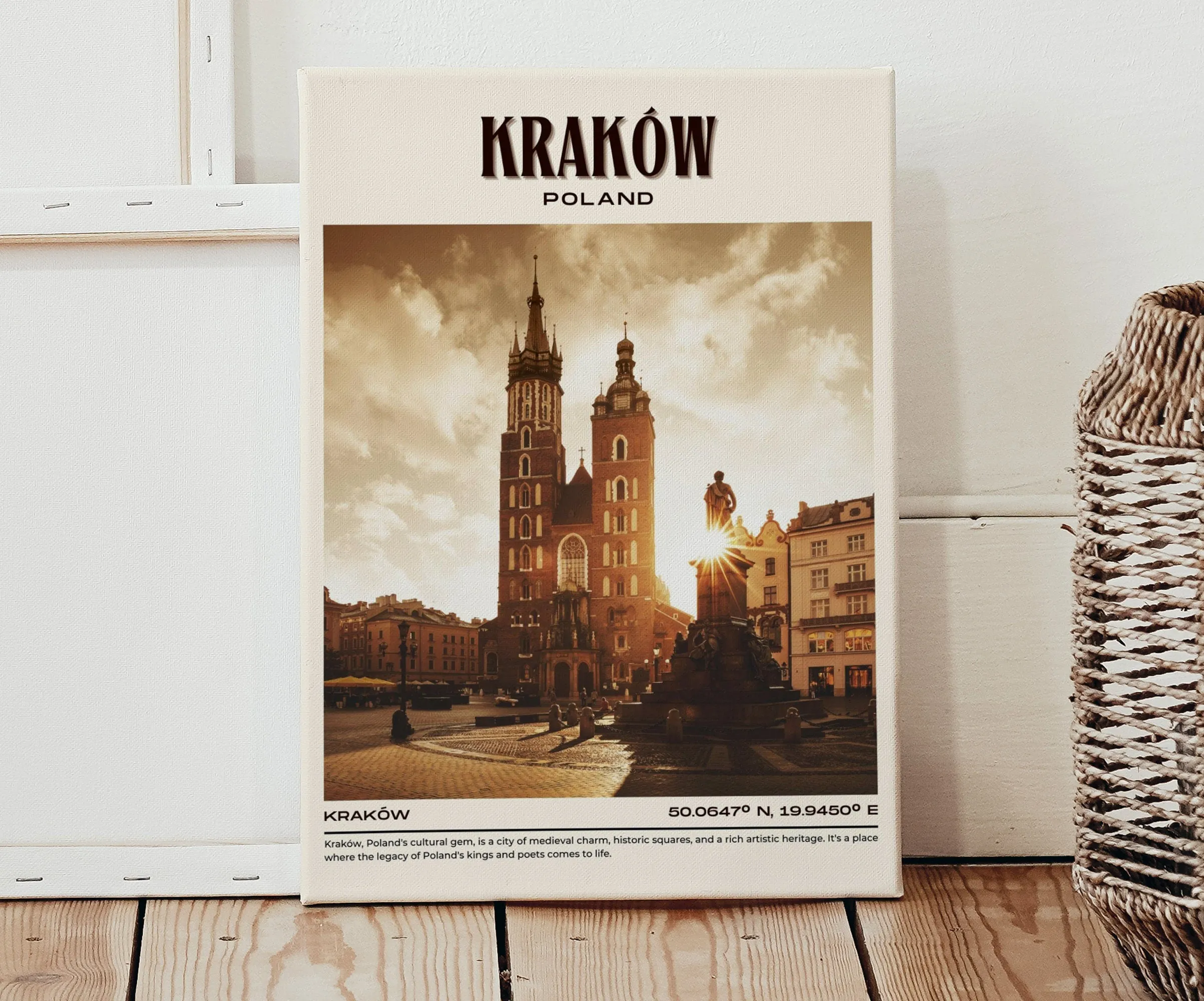 Kraków Vintage Wall Art, Poland