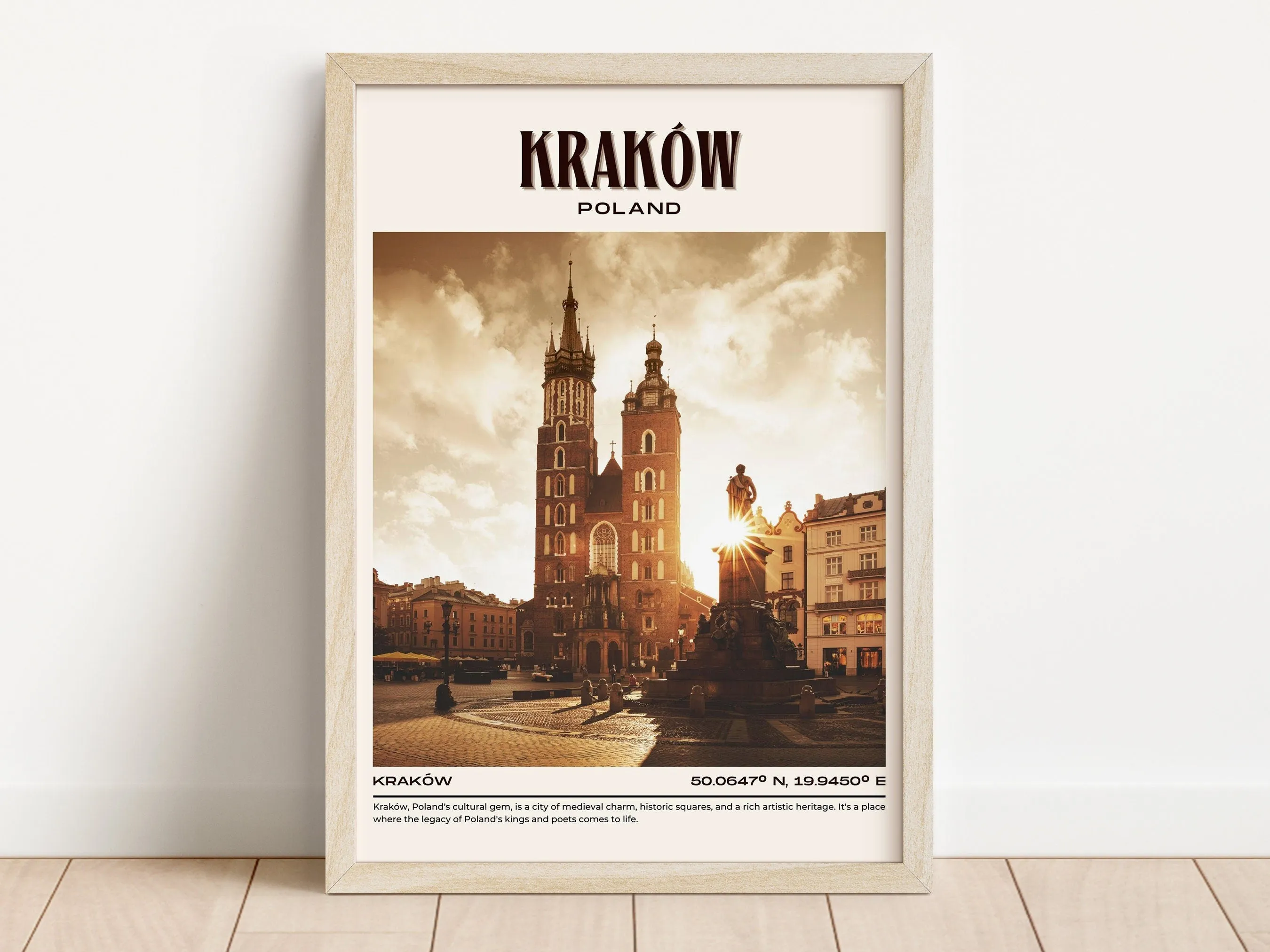 Kraków Vintage Wall Art, Poland