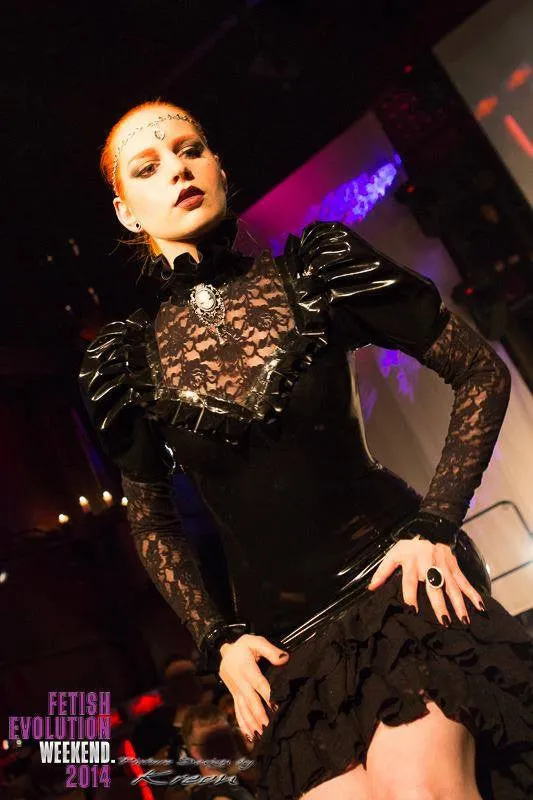 Latex and Lace Victoria Dress