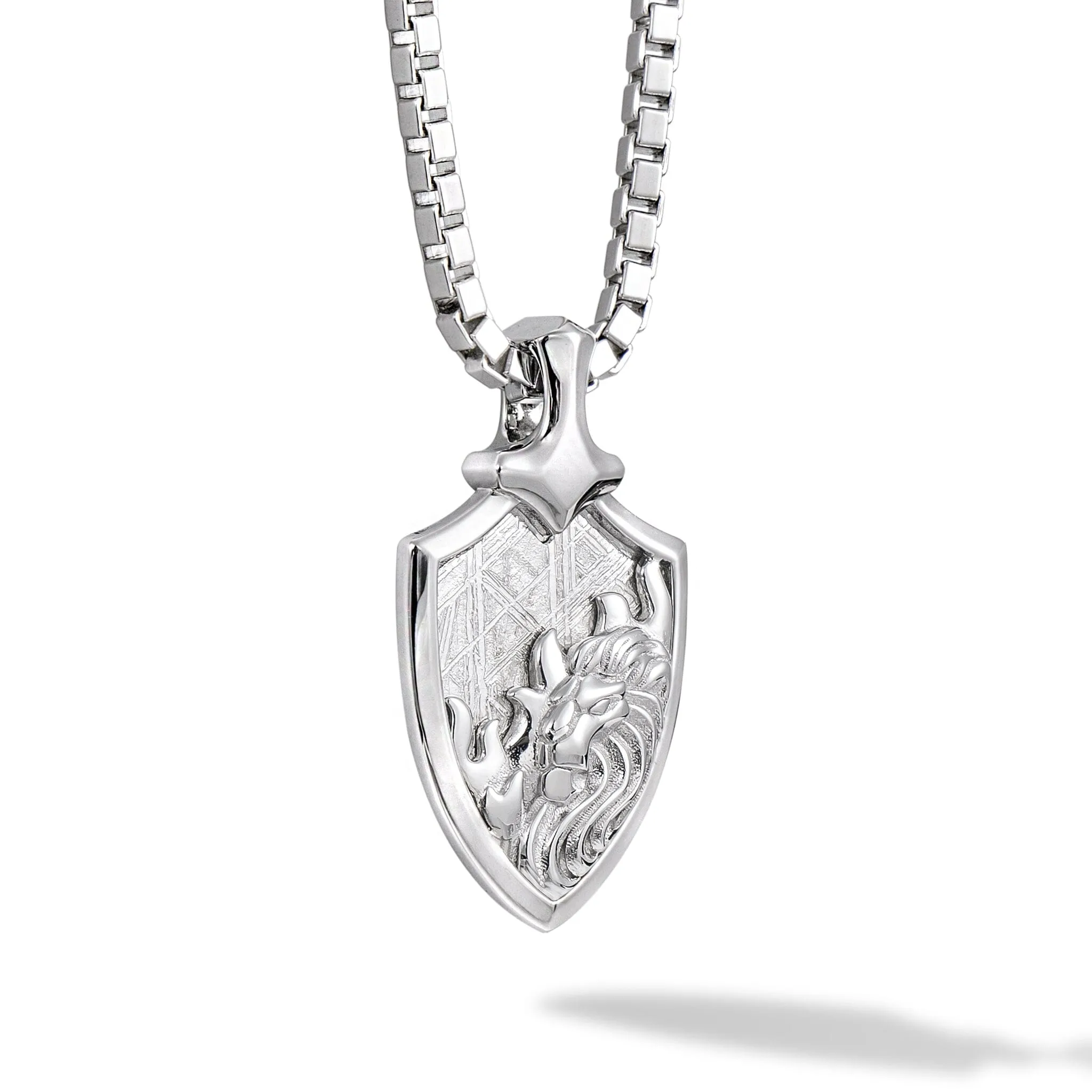 Leo Zodiac Meteorite Necklace