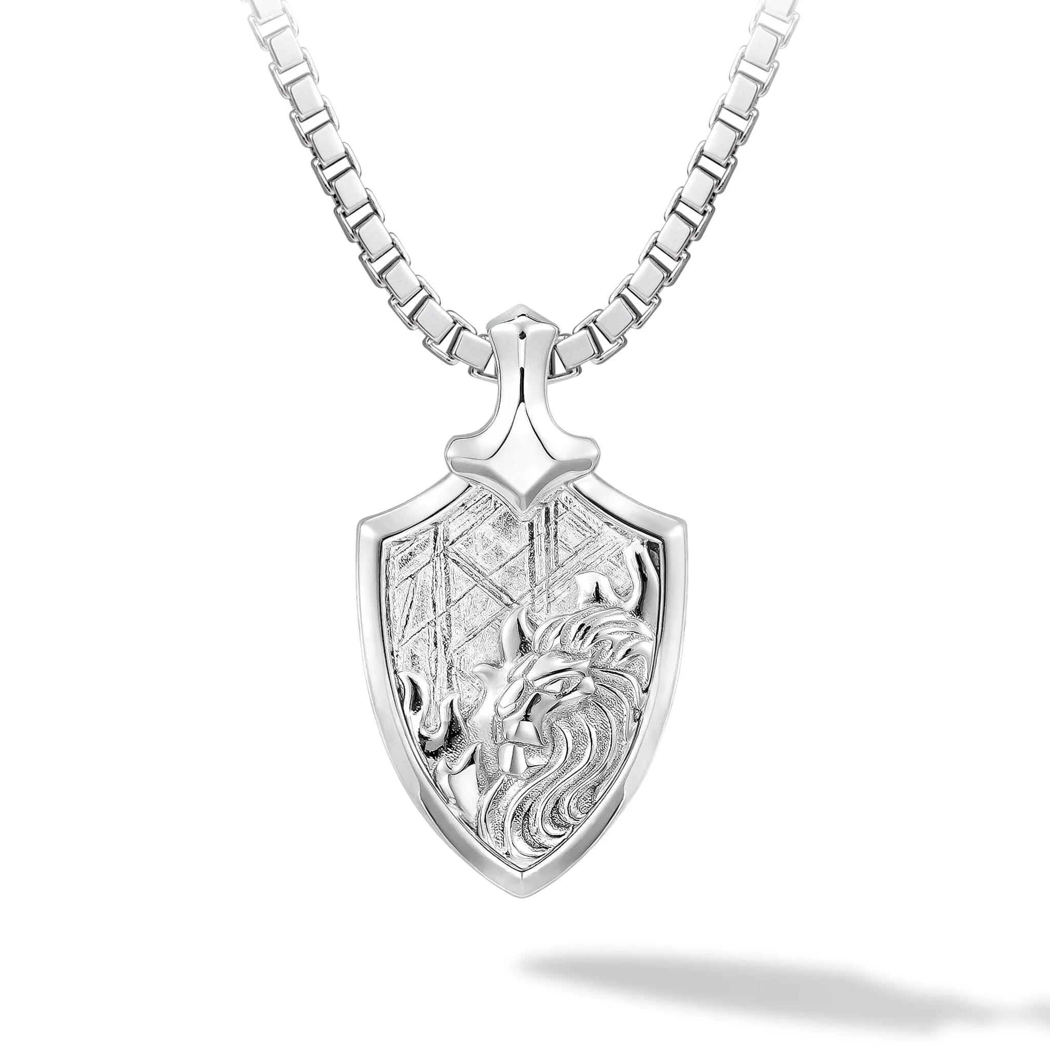 Leo Zodiac Meteorite Necklace