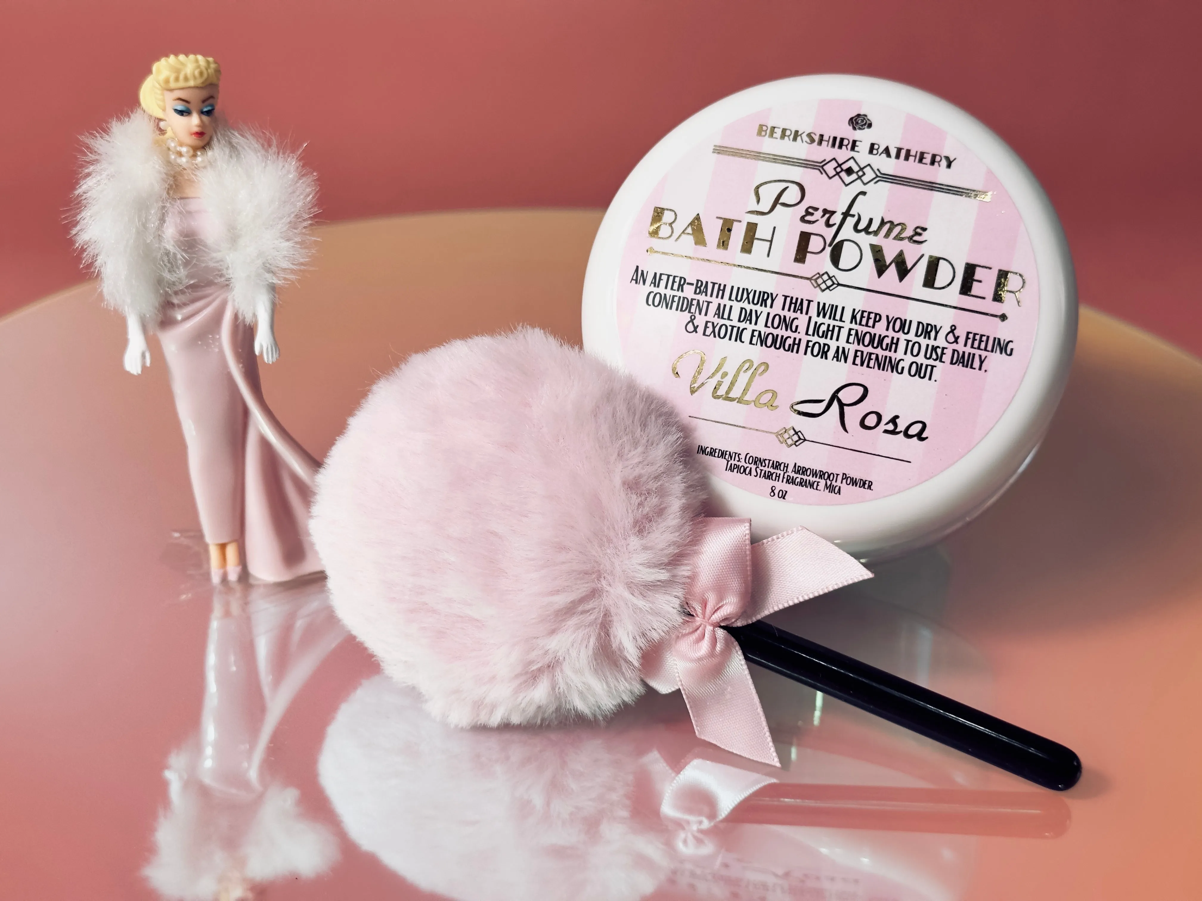 LOLLIPOP - Lollipop Pink Puff Applicator Wand