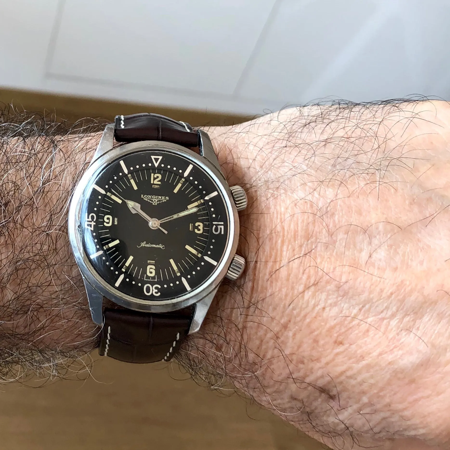 Longines Super Compressor 7150-2 Legend Vintage Diver c. 1964 Steel 42 mm