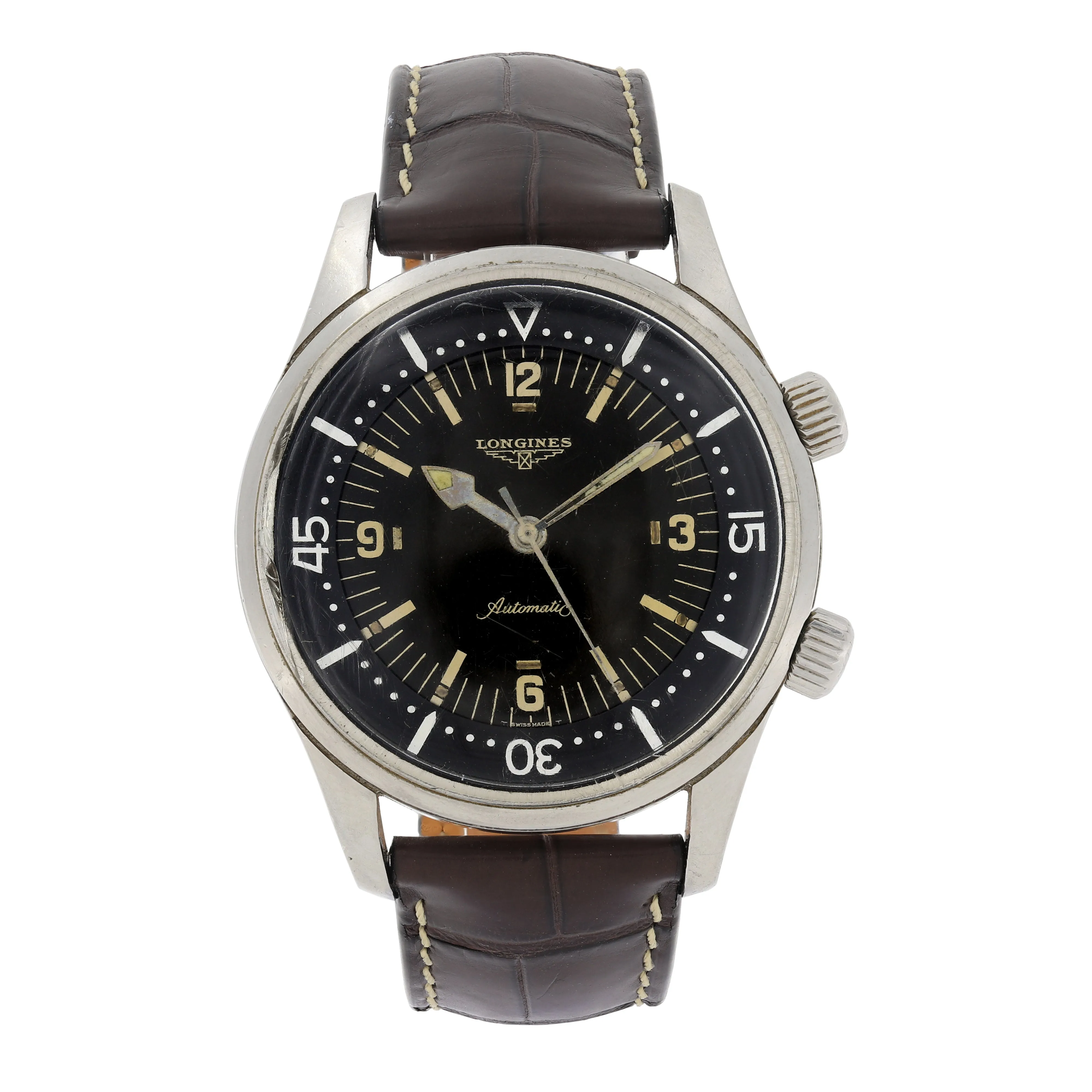 Longines Super Compressor 7150-2 Legend Vintage Diver c. 1964 Steel 42 mm