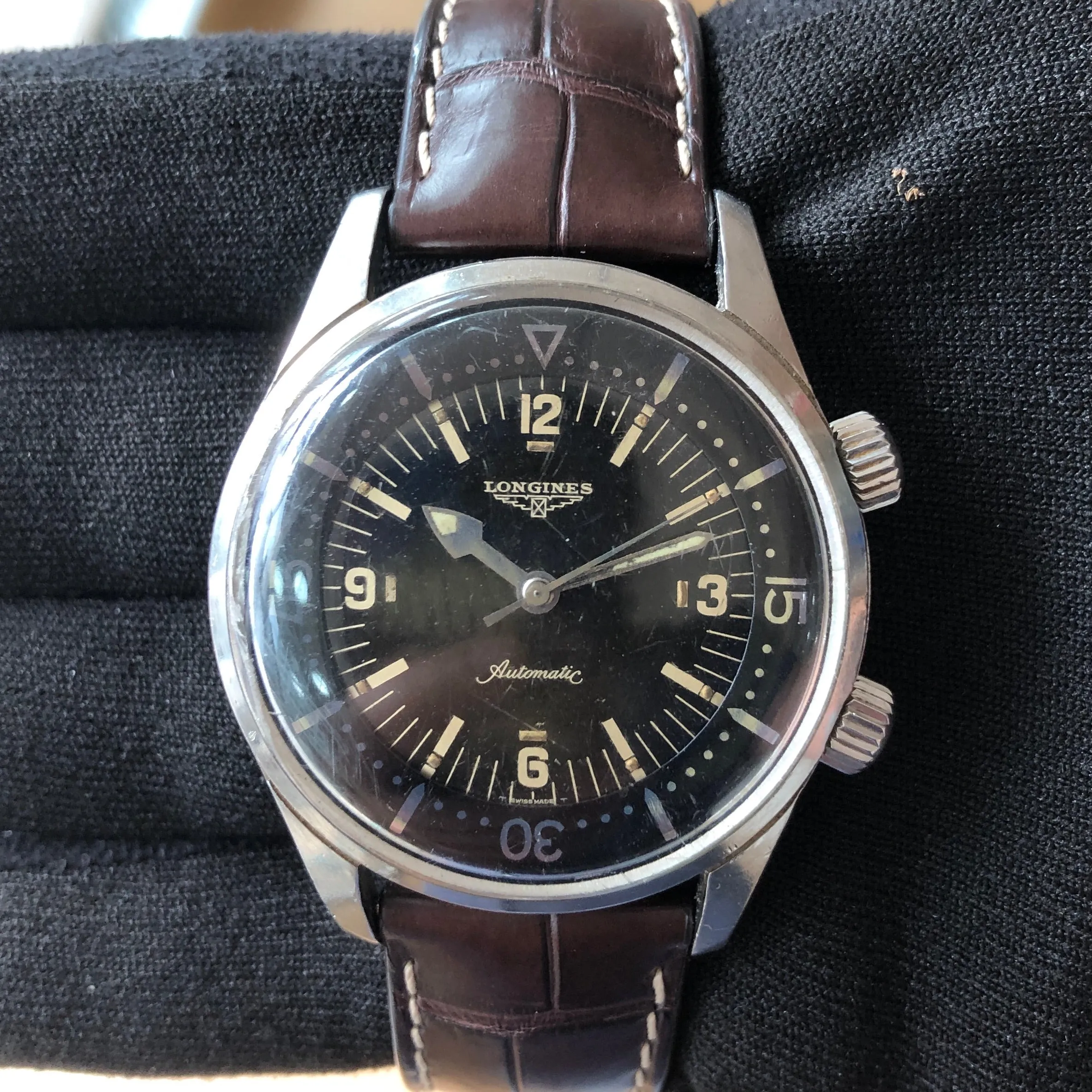 Longines Super Compressor 7150-2 Legend Vintage Diver c. 1964 Steel 42 mm