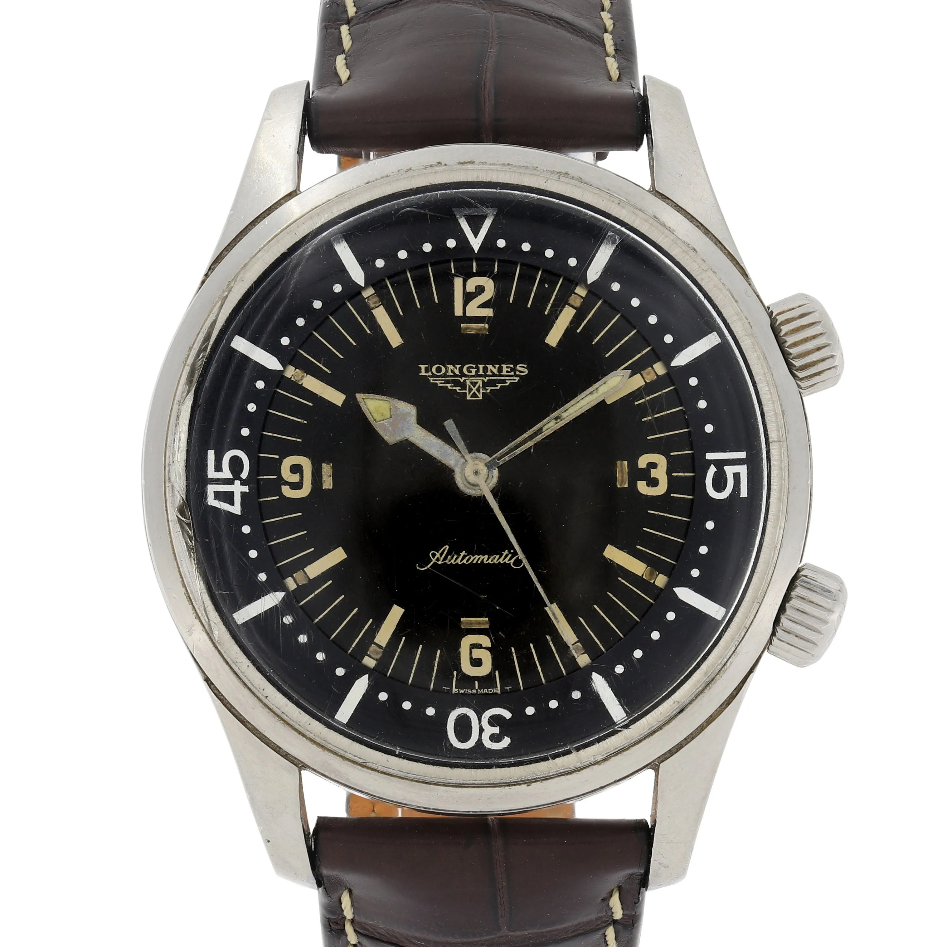 Longines Super Compressor 7150-2 Legend Vintage Diver c. 1964 Steel 42 mm