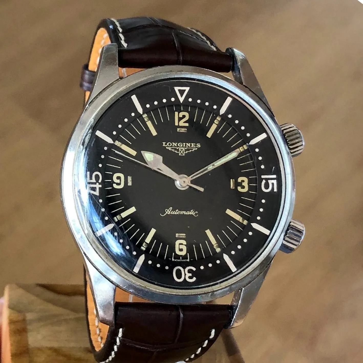 Longines Super Compressor 7150-2 Legend Vintage Diver c. 1964 Steel 42 mm