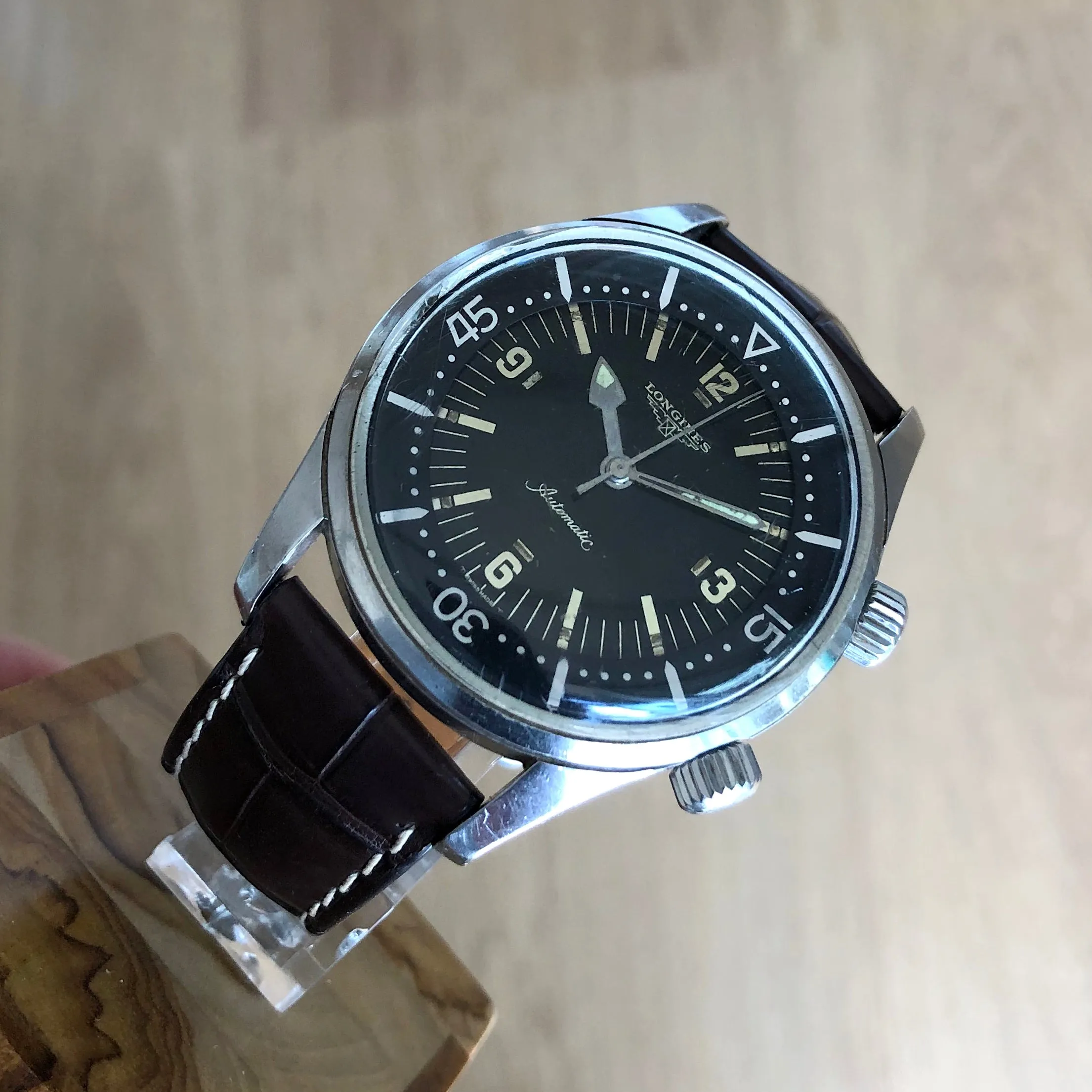 Longines Super Compressor 7150-2 Legend Vintage Diver c. 1964 Steel 42 mm