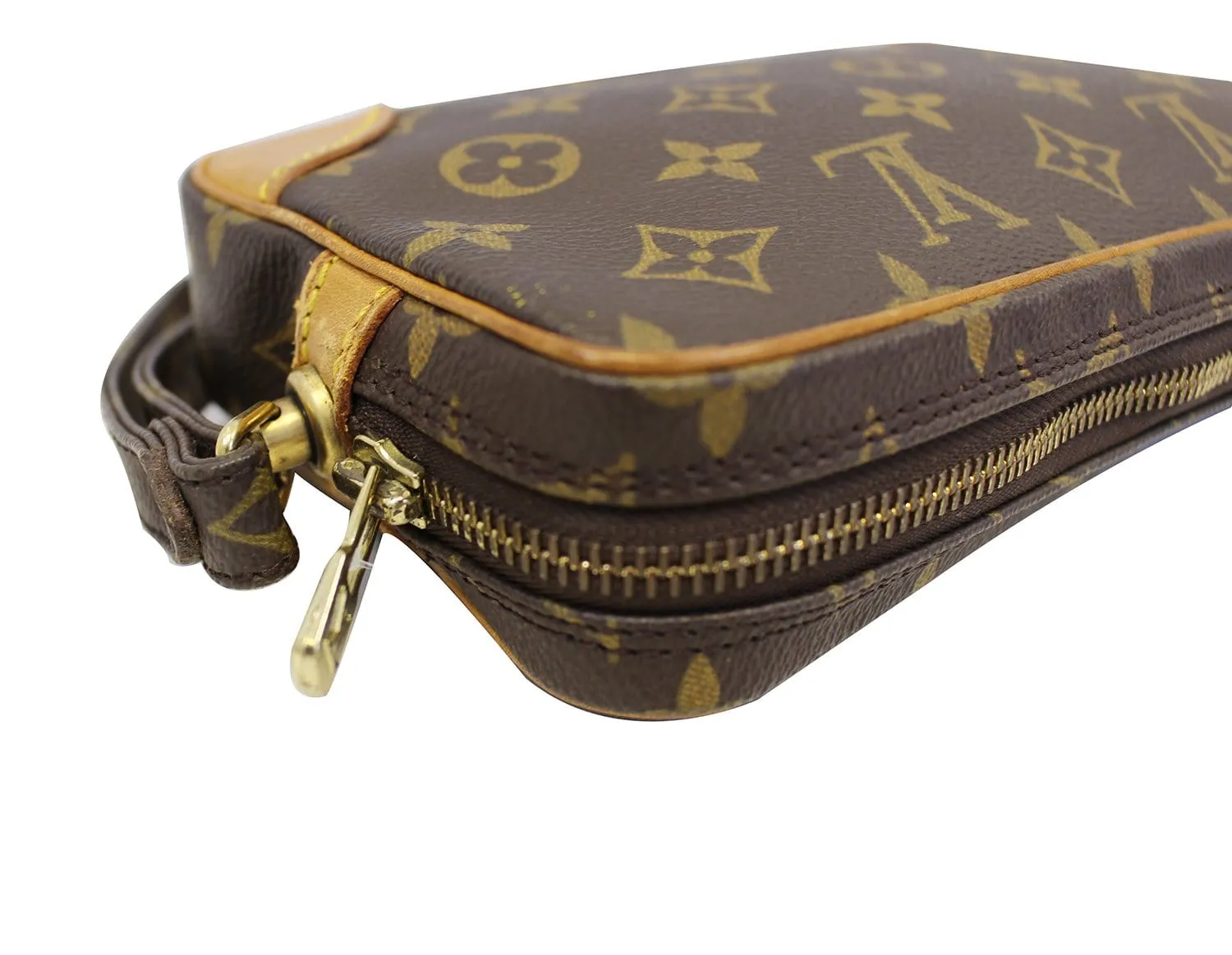LOUIS VUITTON Monogram Canvas Marly Dragonne PM Clutch Bag
