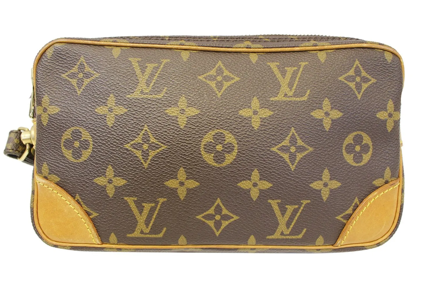 LOUIS VUITTON Monogram Canvas Marly Dragonne PM Clutch Bag