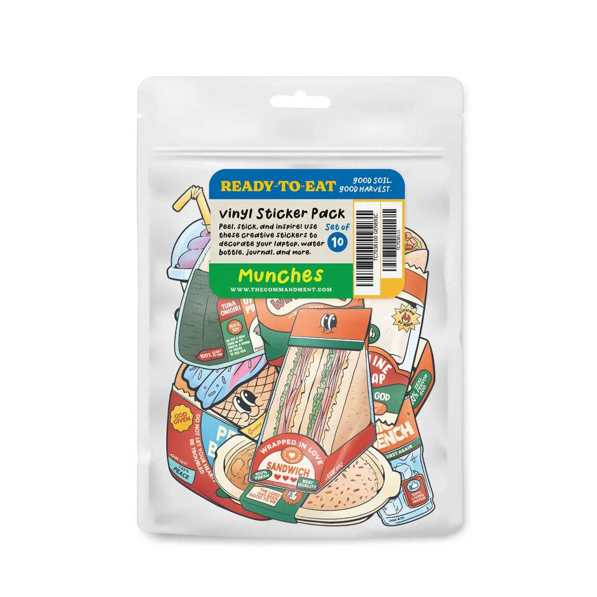 Love Supermarket Munches Vinyl Sticker | Journaling Sticker Pack