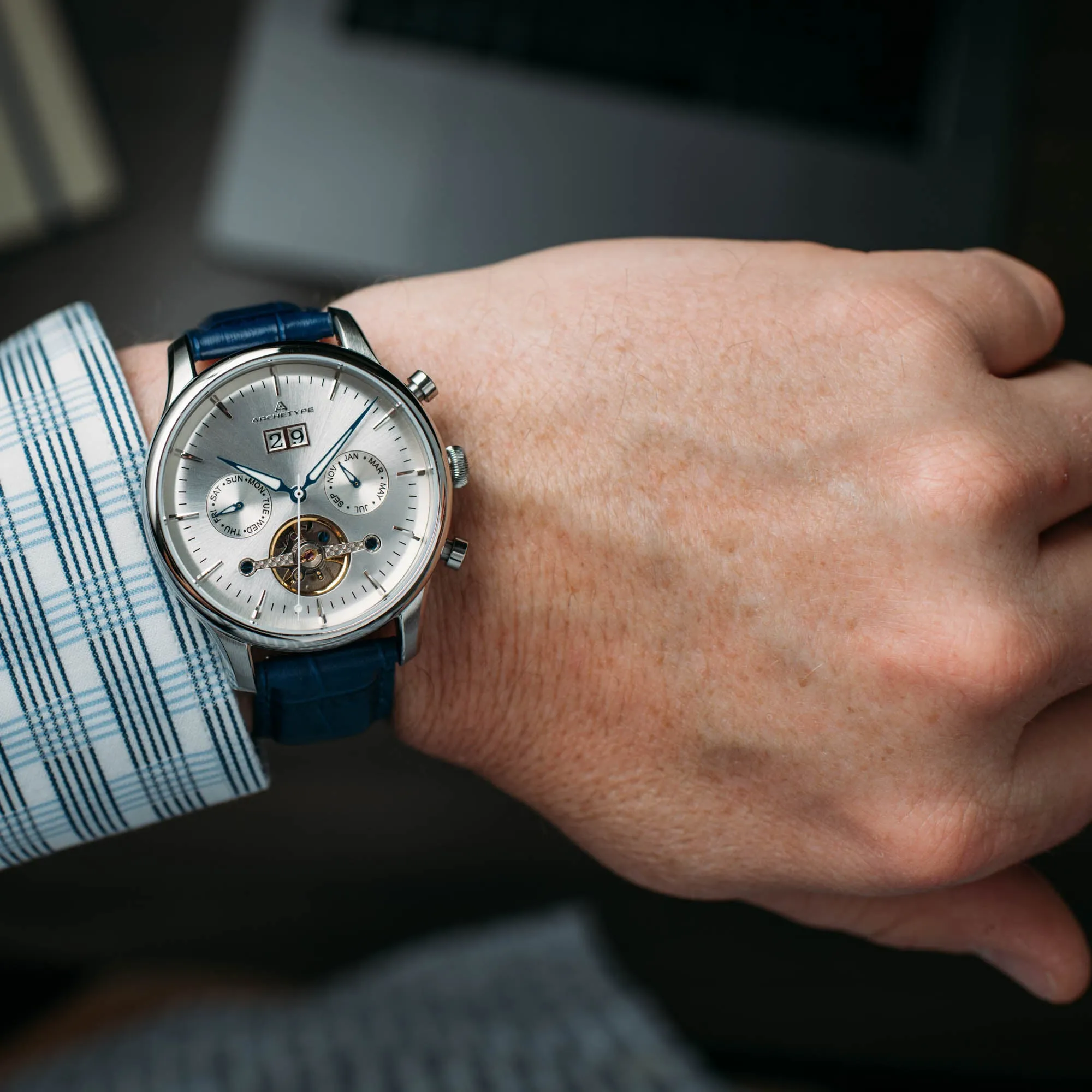 Loyalist Automatic Silver Navy