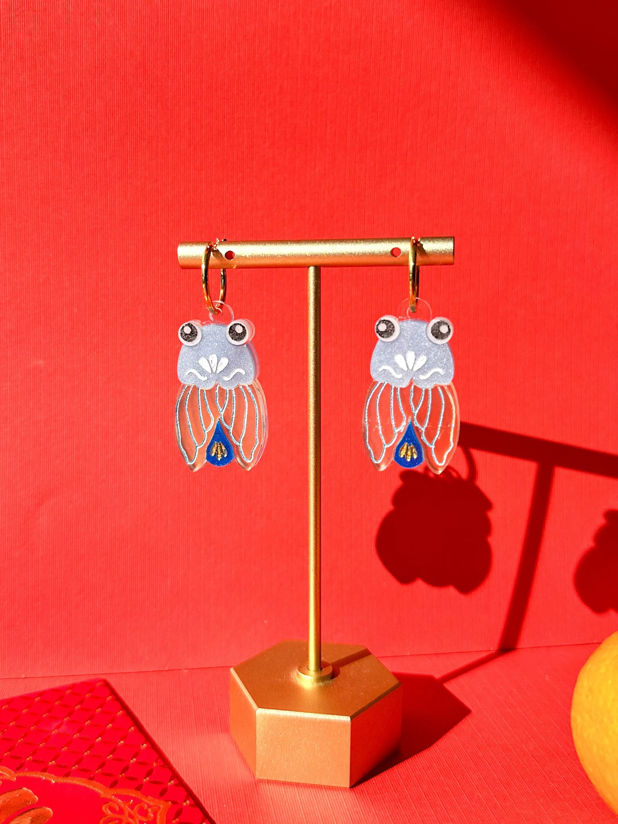 Lucky Cicada Earrings