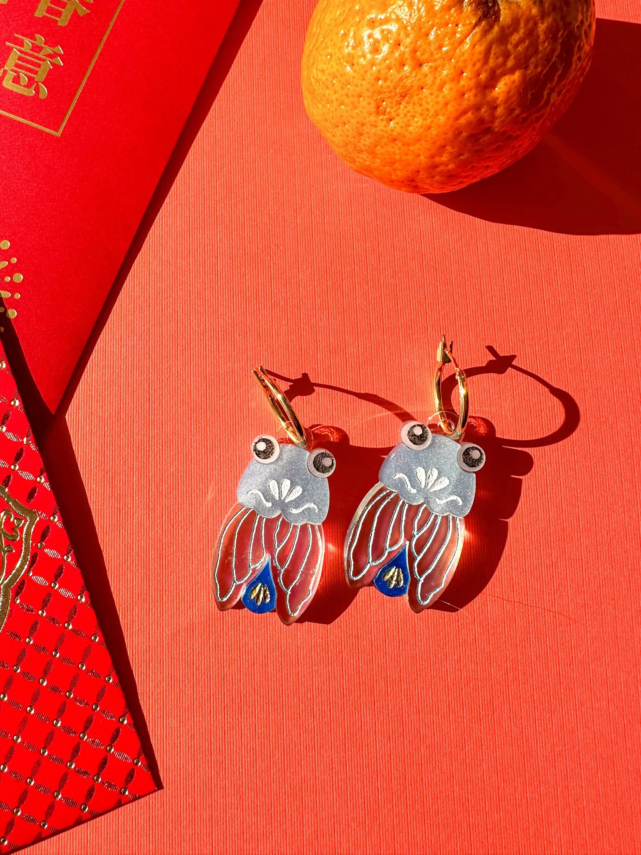 Lucky Cicada Earrings