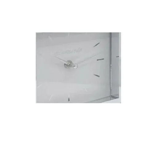 Mantle Clock 40cm Mirror Crystal Mirrored Glass Mantel Piece Desk Table