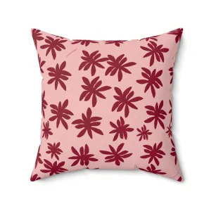 Maroon & Pink Throw Pillow by Shelbi Nicole