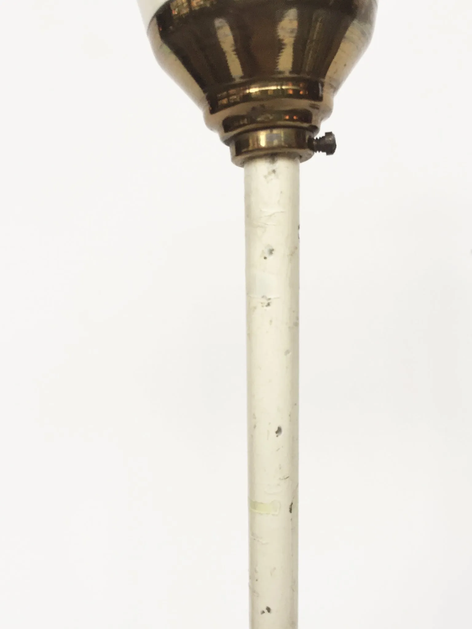 Mid-Century Brass Chandelier in the Manner of Maison Lunel