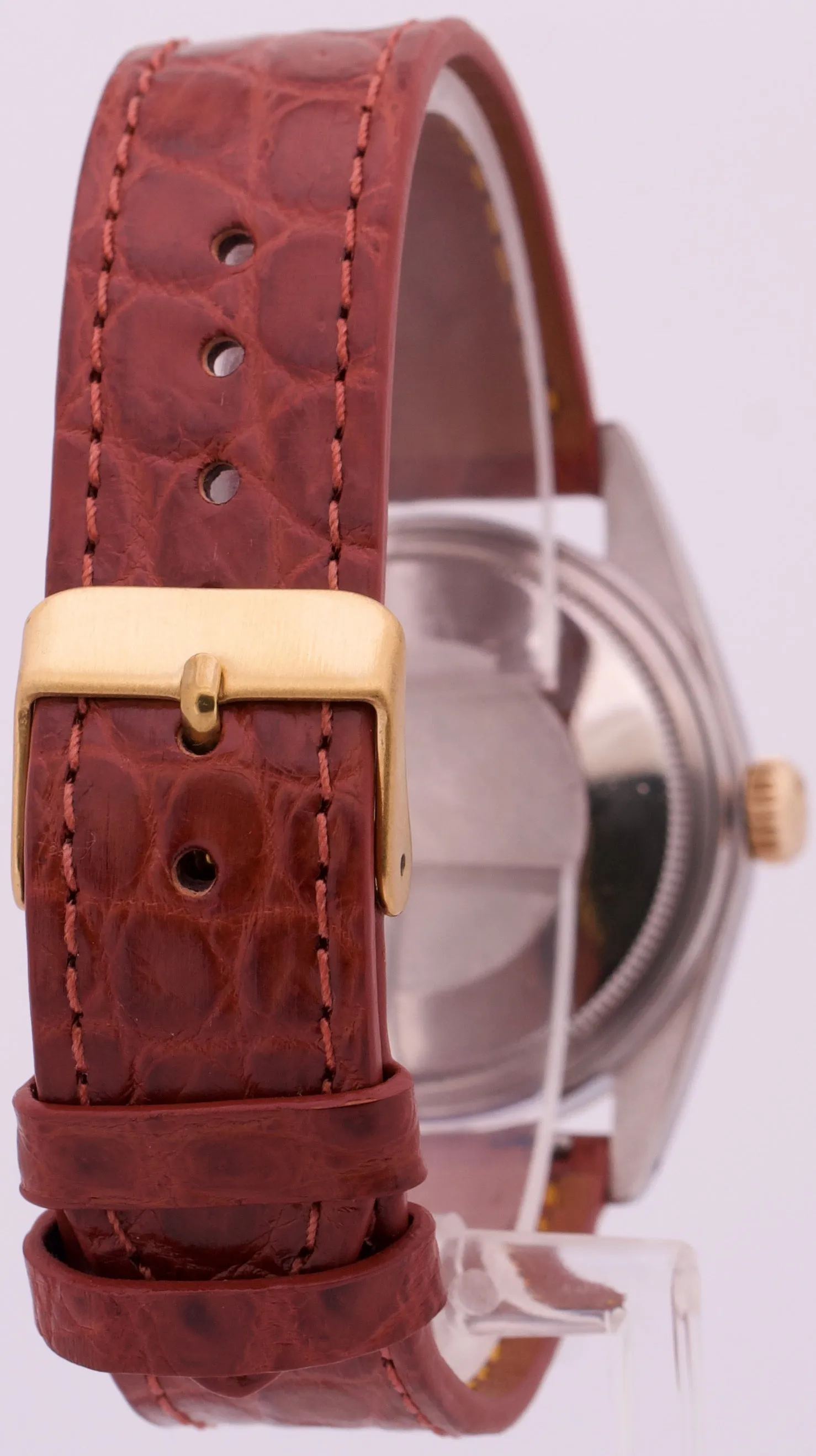 MINT Rolex DateJust 36mm Pie-Pan CHAMPAGNE  Two-Tone 18K Yellow Gold 1601 Watch